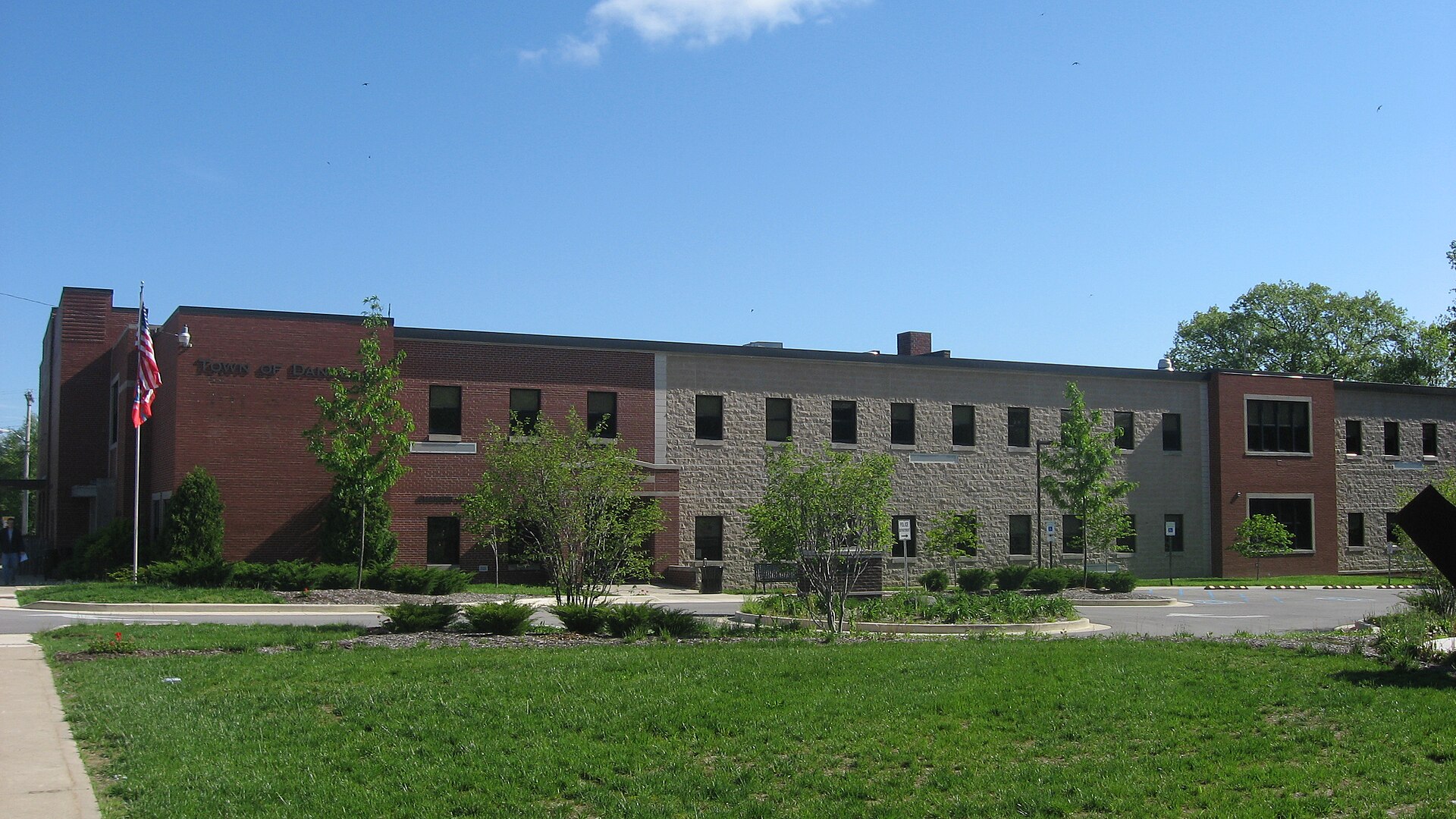 Town Hall on the square in Danville, Indiana
