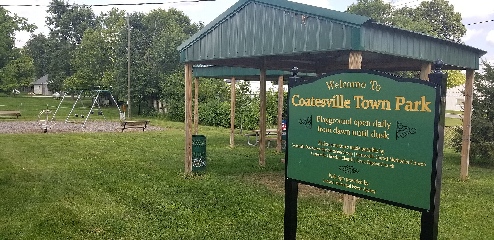 Town Park in Coatesville, Indiana