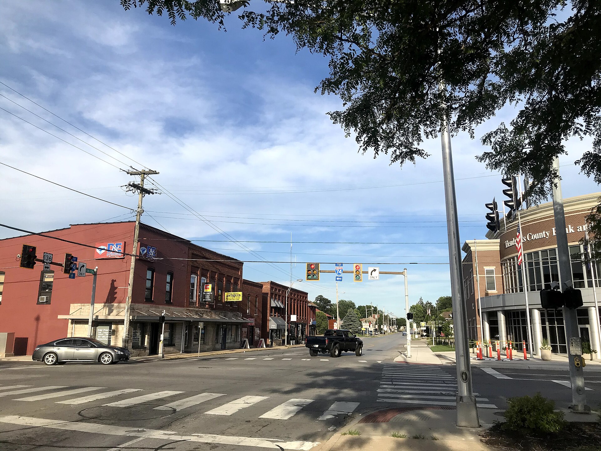 Main Street in Brownsburg, Indiana
